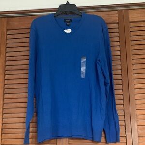 Alfani Men's Royal Blue V-Neck Sweater